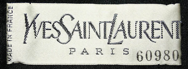 Evening suit, Yves Saint Laurent (French, founded 1961), silk, French