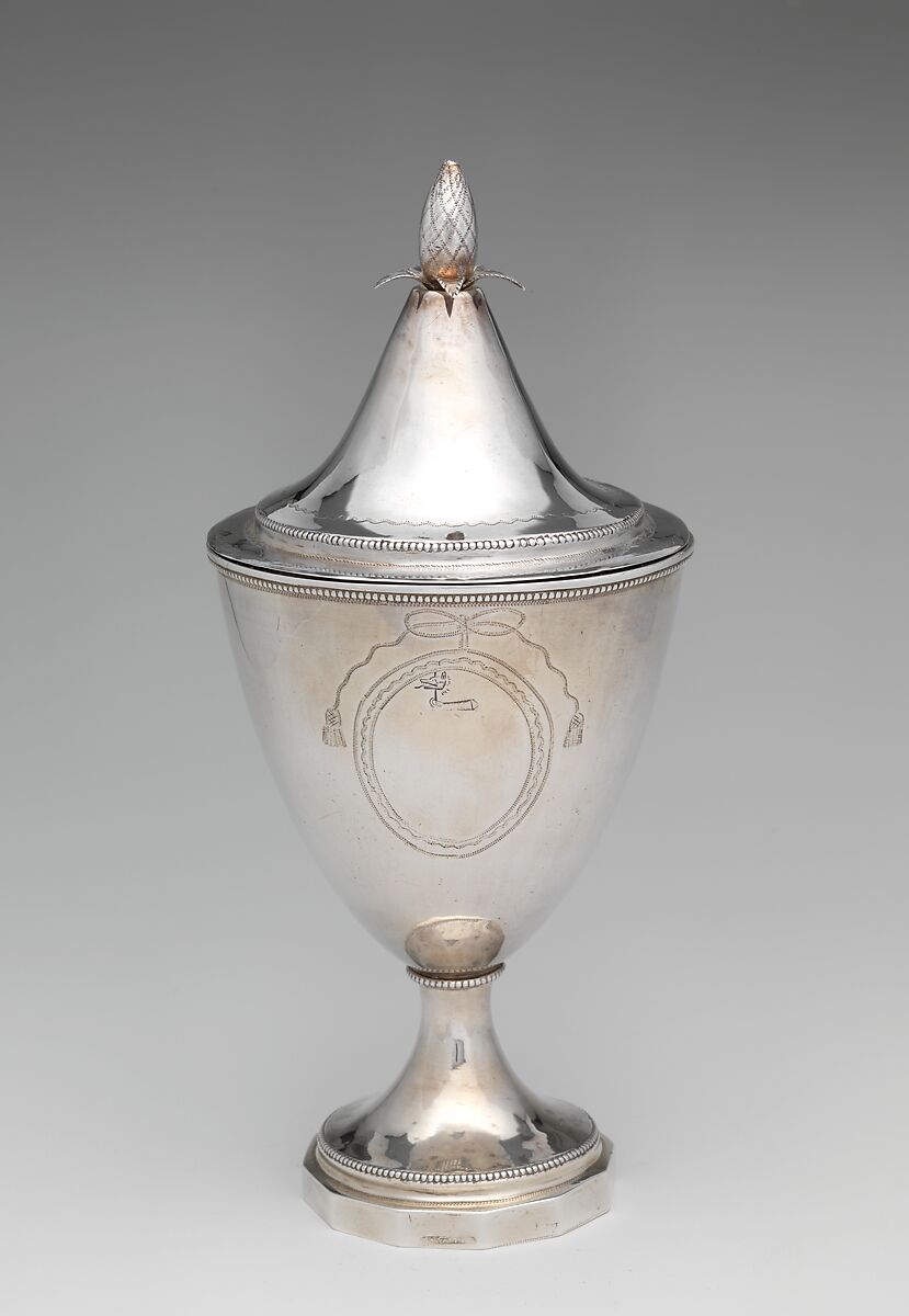 Sugar Urn, Charles Faris (1764–1800), Silver, American 