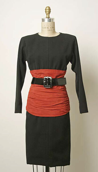Ensemble, Yves Saint Laurent (French, founded 1961), wool, suede, leather, French 
