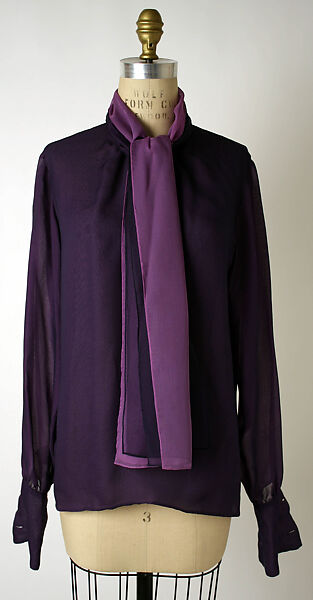 Ensemble, Yves Saint Laurent (French, founded 1961), silk, wool, French