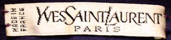 Ensemble, Yves Saint Laurent (French, founded 1961), silk, wool, French