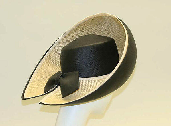 Hat, Bergdorf Goodman (American, founded 1899), straw, American