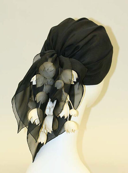 Hat, Bergdorf Goodman (American, founded 1899), silk, cotton, probably American