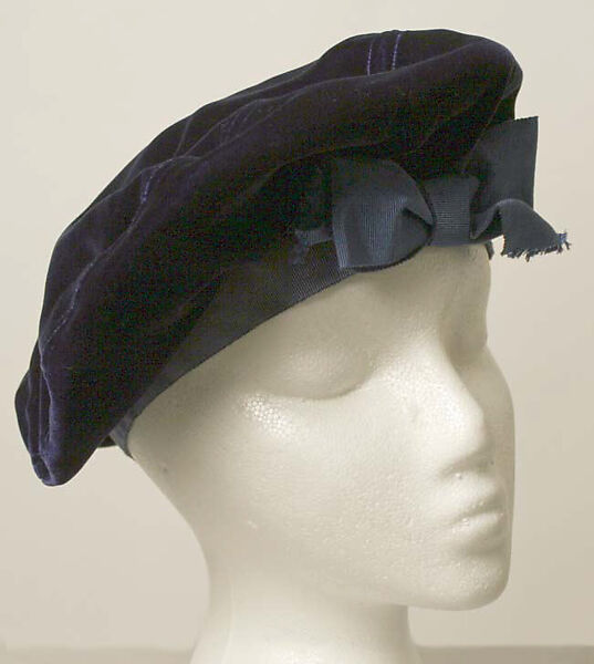 Hat, Yves Saint Laurent (French, founded 1961), silk, French 