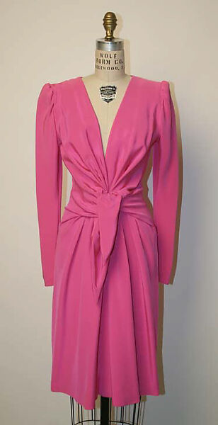 Cocktail dress, Yves Saint Laurent (French, founded 1961), silk, French 