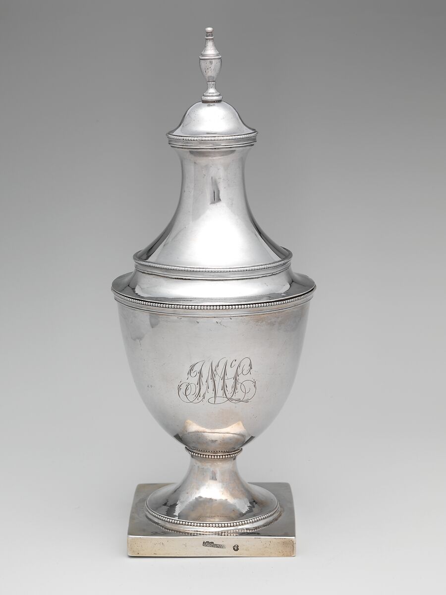 Sugar Bowl, Joseph Lownes (1758–1820), Silver, American 