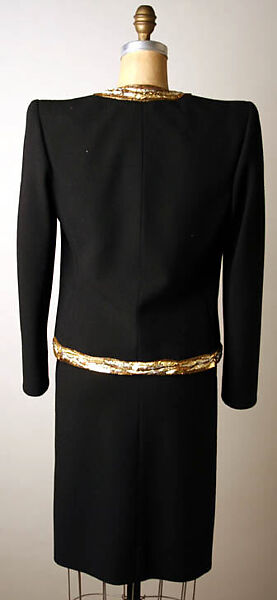Evening suit, Yves Saint Laurent (French, founded 1961), wool, French