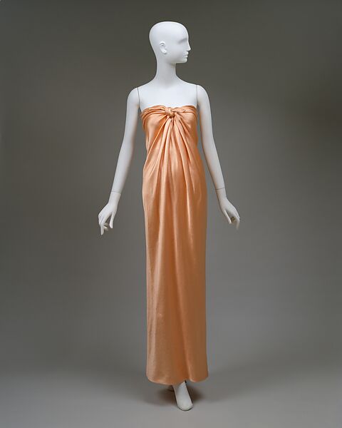 Evening dress, Halston (American, Des Moines, Iowa 1932–1990 San Francisco, California), silk, American 