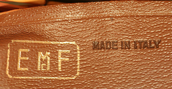 Hat, straw, leather, Italian