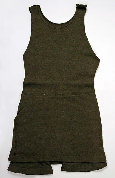Tank suit, wool, American