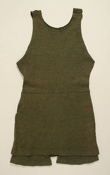 Tank suit, wool, American
