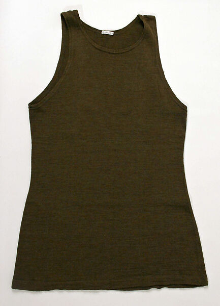 Tank suit, wool, probably American