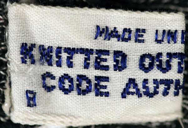 Bathing suit, cotton, American