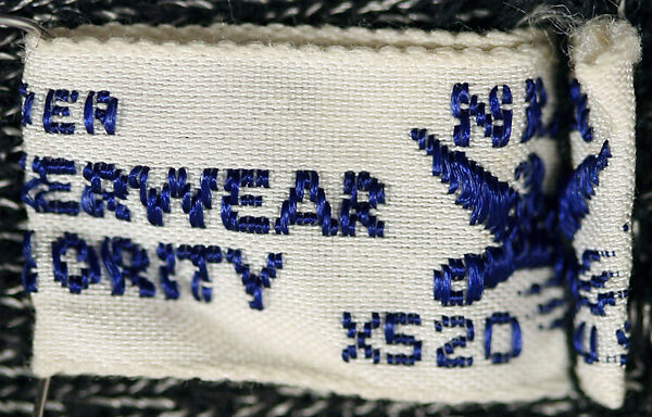 Bathing suit, cotton, American