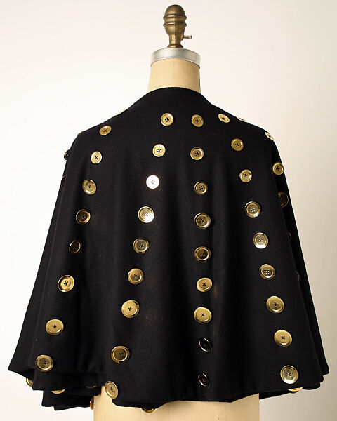 Cape, Patrick Kelly (American, Vicksburg, Mississippi 1954–1990 Paris), wool, metal, French