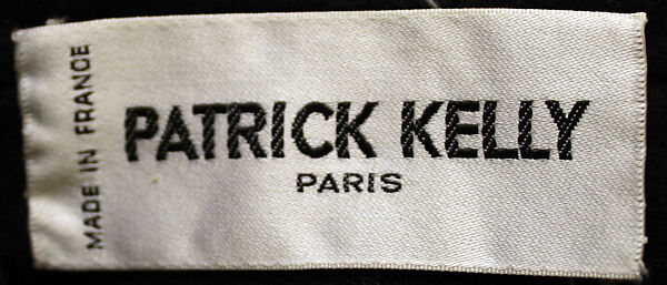 Cape, Patrick Kelly (American, Vicksburg, Mississippi 1954–1990 Paris), wool, metal, French
