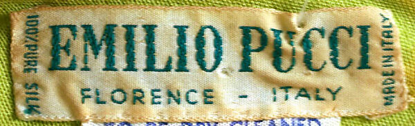 Ensemble, Emilio Pucci (Italian, Florence 1914–1992), silk, leather, Italian