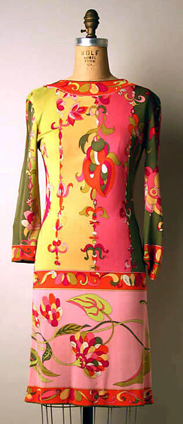 Ensemble, Emilio Pucci (Italian, Florence 1914–1992), silk, leather, Italian