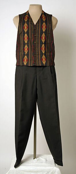 Ensemble, Romeo Gigli (Italian, born 1949), cotton, wool, Italian