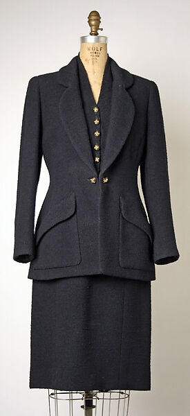 Suit, House of Chanel (French, founded 1910), wool, French 