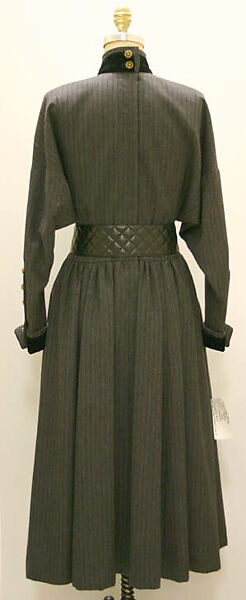 Dress, House of Chanel (French, founded 1910), wool, leather, French