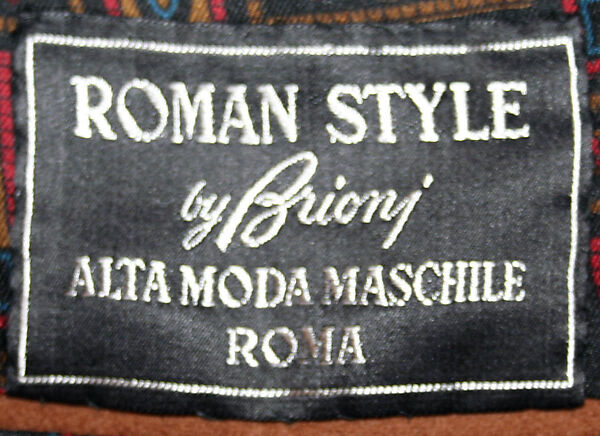 Suit, Brioni (Italian, founded 1945), wool, Italian