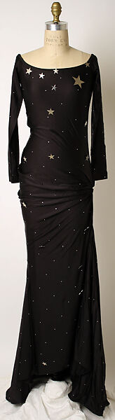 Evening dress, Patrick Kelly (American, Vicksburg, Mississippi 1954–1990 Paris), synthetic fiber, metal, French 