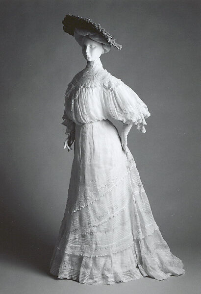 Dress, cotton, American