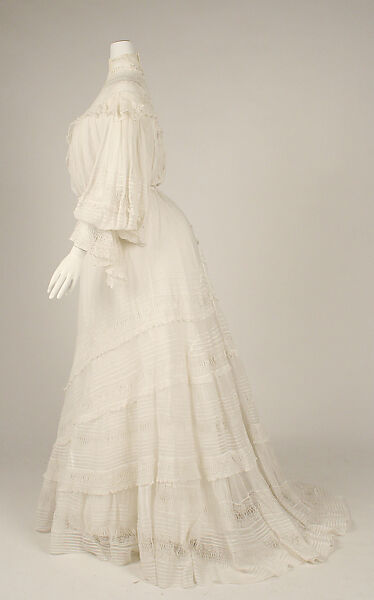 Dress, cotton, American