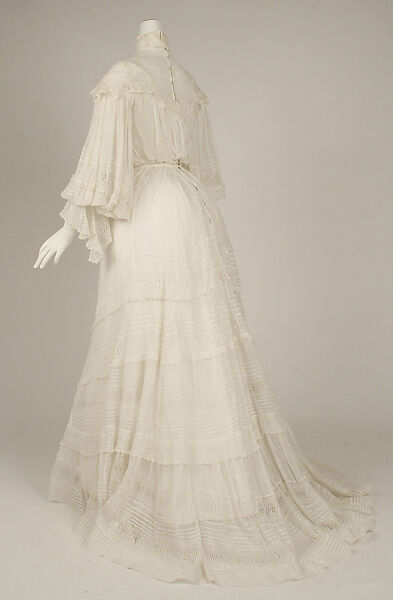 Dress, cotton, American