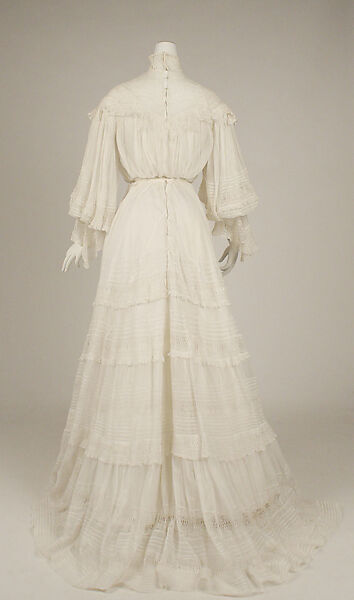 Dress, cotton, American