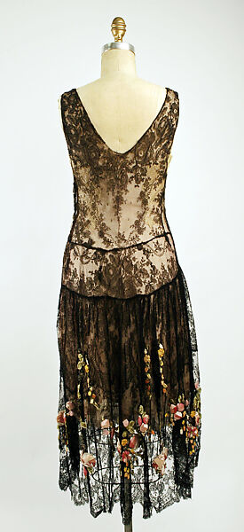 Evening dress, Boué Soeurs (French, 1897–1957), silk, cotton, French