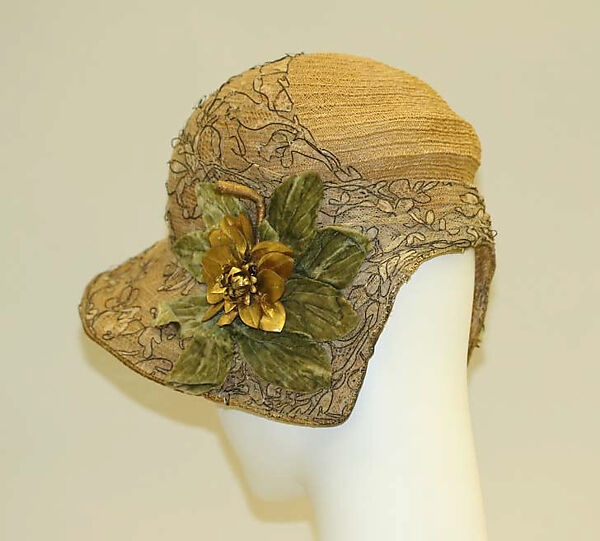 Hat, straw, metal, American or European