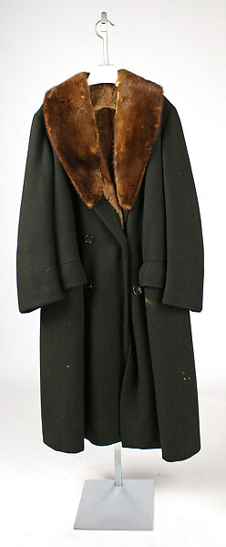 Coat, wool, fur, American 