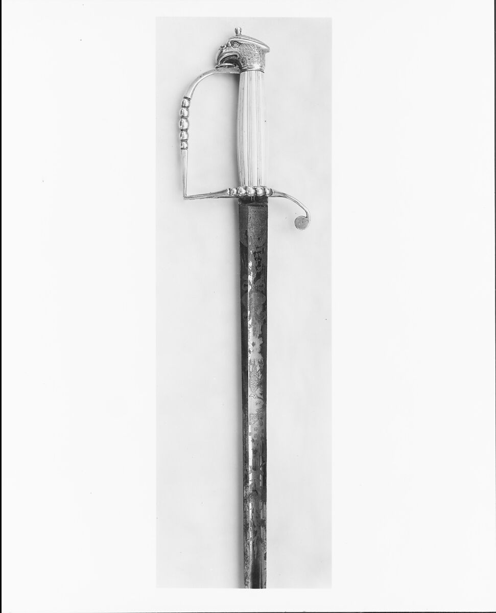 Sword, Hart and Wilcox (active ca. 1805–7), Silver, American 