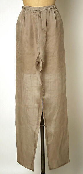 Evening ensemble, Giorgio Armani (Italian, founded 1974), silk, plastic, Italian