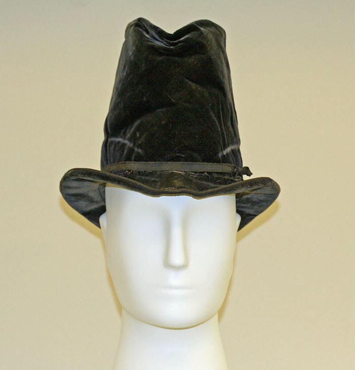 Hat, Caulier, (a) silk; (b, c) paper, French 