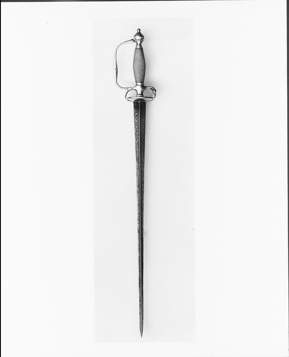 Sword, Edward Winslow (1669–1753), Silver, American 