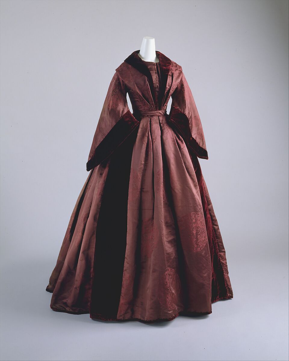 Dress, silk, British 