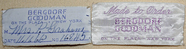 Evening dress, House of Balmain (French, founded 1945), wool, plastic, French