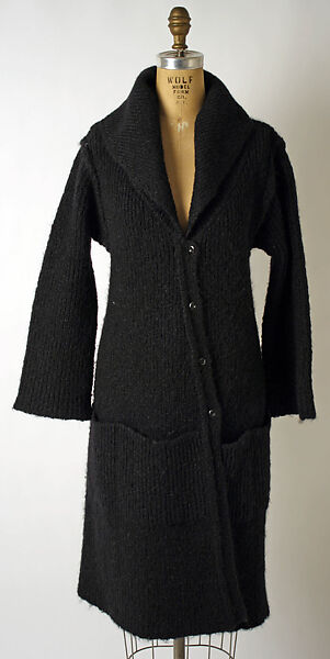 Coat, Sonia Rykiel (French, 1968–2019; 2021–present), wool, French 