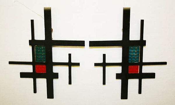 Evening ensemble, Francesco Maria Bandini (Italian), synthetic fiber, plastic, Italian