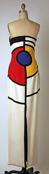 Evening ensemble, Francesco Maria Bandini (Italian), synthetic fiber, plastic, Italian