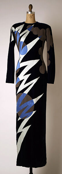 Evening dress, Francesco Maria Bandini (Italian), synthetic fiber, silk, Italian 