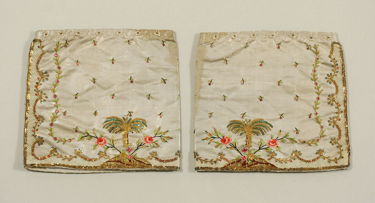 Ensemble, silk, metal, French