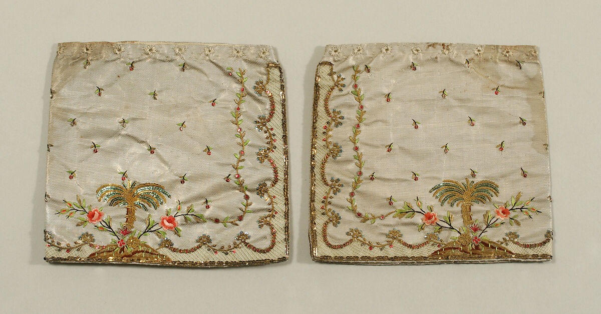 Ensemble, silk, metal, French