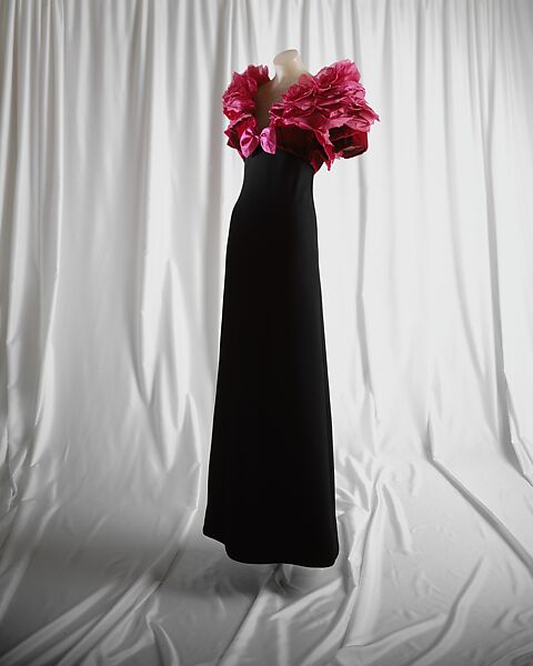 Evening stole, House of Givenchy (French, founded 1952), silk, glass, French