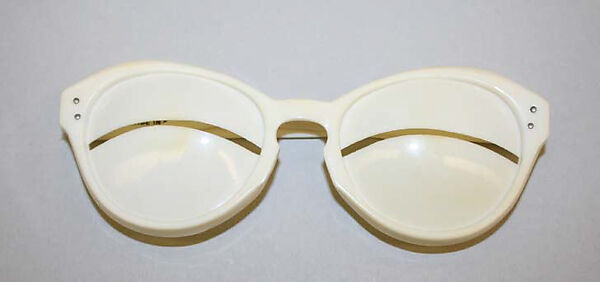 Sunglasses, André Courrèges (French, Pau 1923–2016 Neuilly-sur-Seine), plastic (cellulose acetate), French 