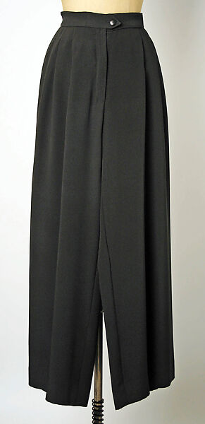 Evening suit, House of Chanel (French, founded 1910), (a) wool; (b) silk, French