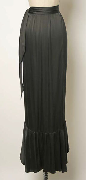 Evening ensemble, Yves Saint Laurent (French, founded 1961), silk, wool, French